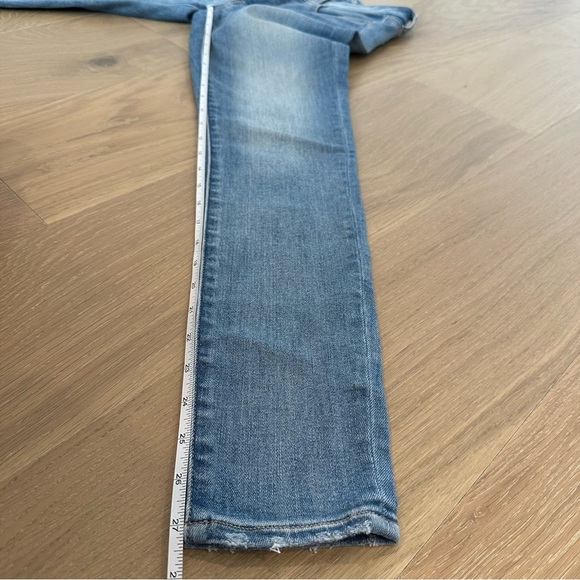 American Eagle Mom Jeans The Redesign Washed Blue Jeans Wide Leg Relaxed Slouchy - Picture 8 of 8